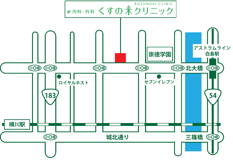 くすの木クリニック地図